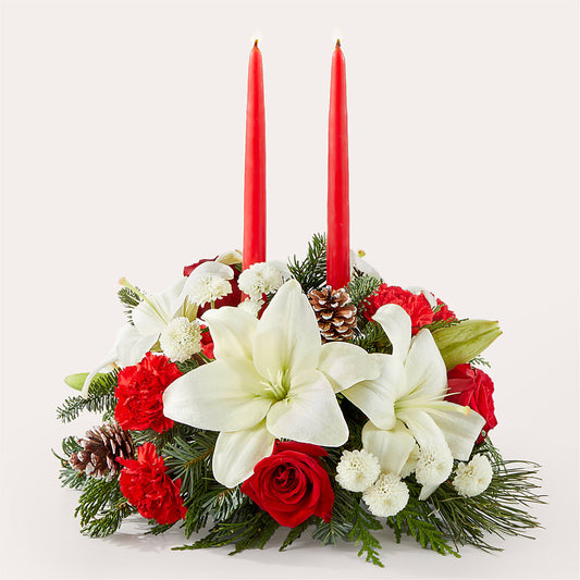 Seasonal Festivities Centerpiece –  Usa Flowershop Llc, Pompano Beach FL