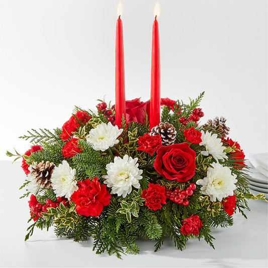 Holiday Soiree Centerpiece –  Usa Flowershop Llc, Pompano Beach FL