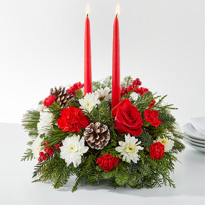 Holiday Soiree Centerpiece –  Usa Flowershop Llc, Pompano Beach FL
