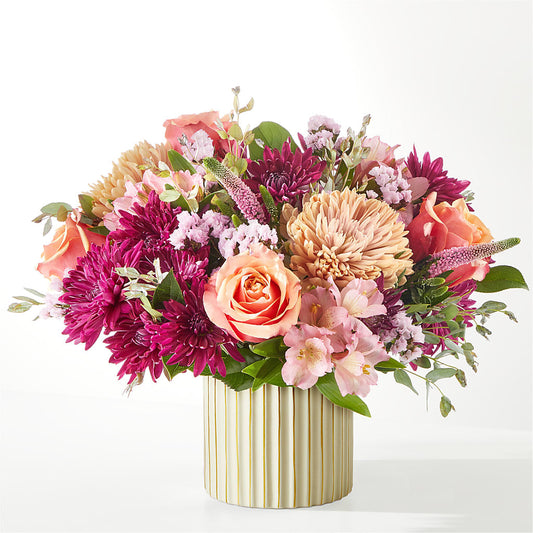 Berry Cobbler Bouquet with Ivory Vase –  Usa Flowershop Llc, Pompano Beach FL