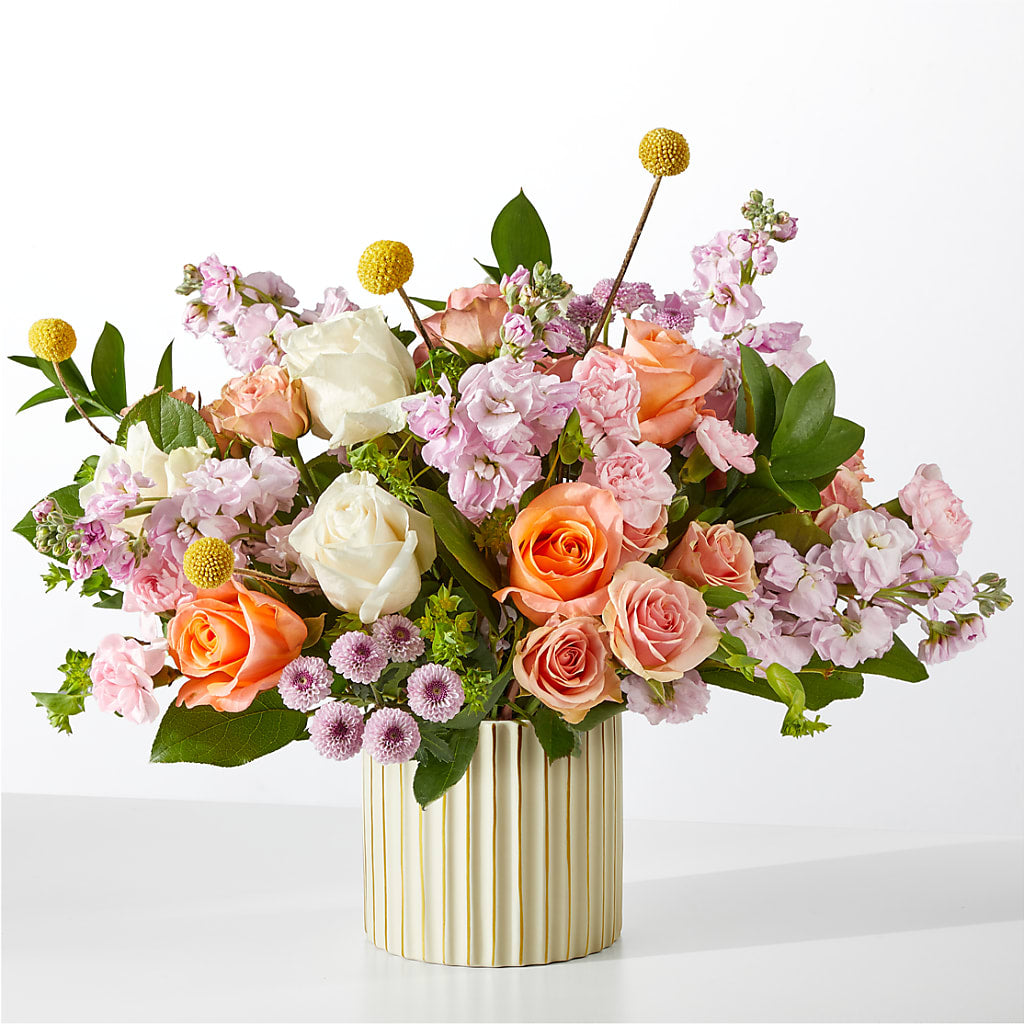 French Market Bouquet with Ivory Vase –  Usa Flowershop Llc, Pompano Beach FL