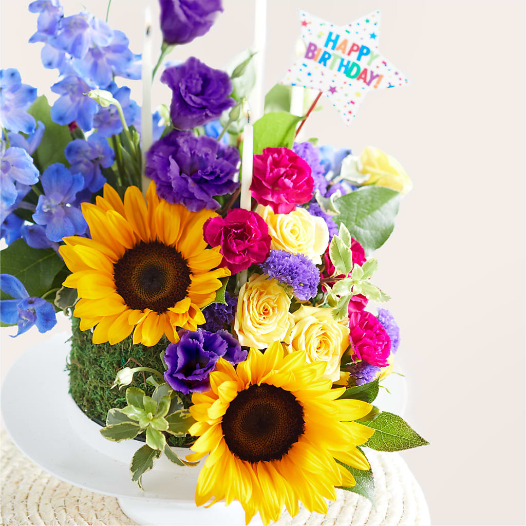 Star of the Day Floral Cake –  Usa Flowershop Llc, Pompano Beach FL