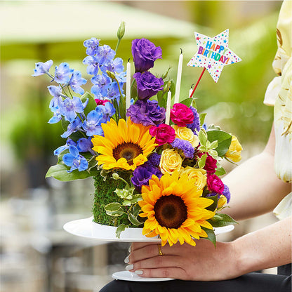 Star of the Day Floral Cake –  Usa Flowershop Llc, Pompano Beach FL