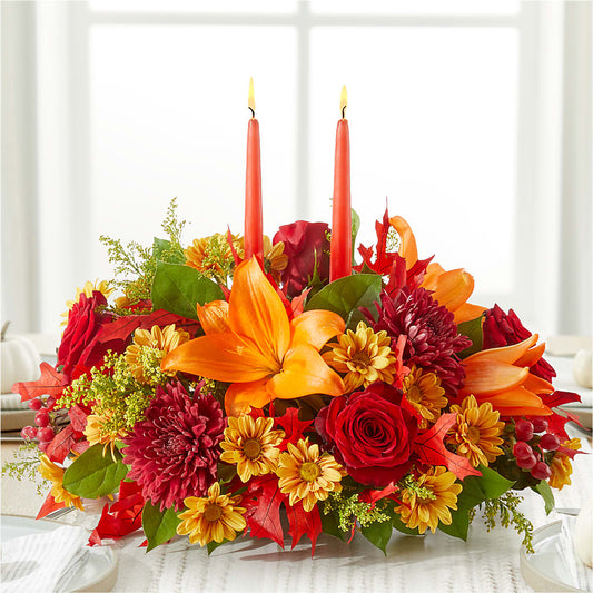 Autumn's Embrace Centerpiece –  Usa Flowershop Llc, Pompano Beach FL