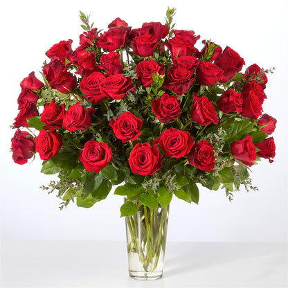 Forever Yours Fifty Stem Red Rose Bouquet –  Usa Flowershop Llc, Pompano Beach FL
