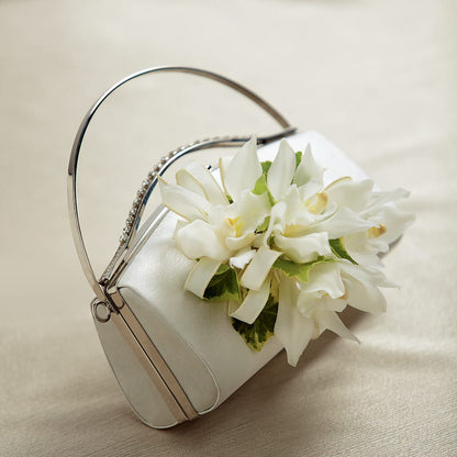 White Purse Decor –  Usa Flowershop Llc, Pompano Beach FL