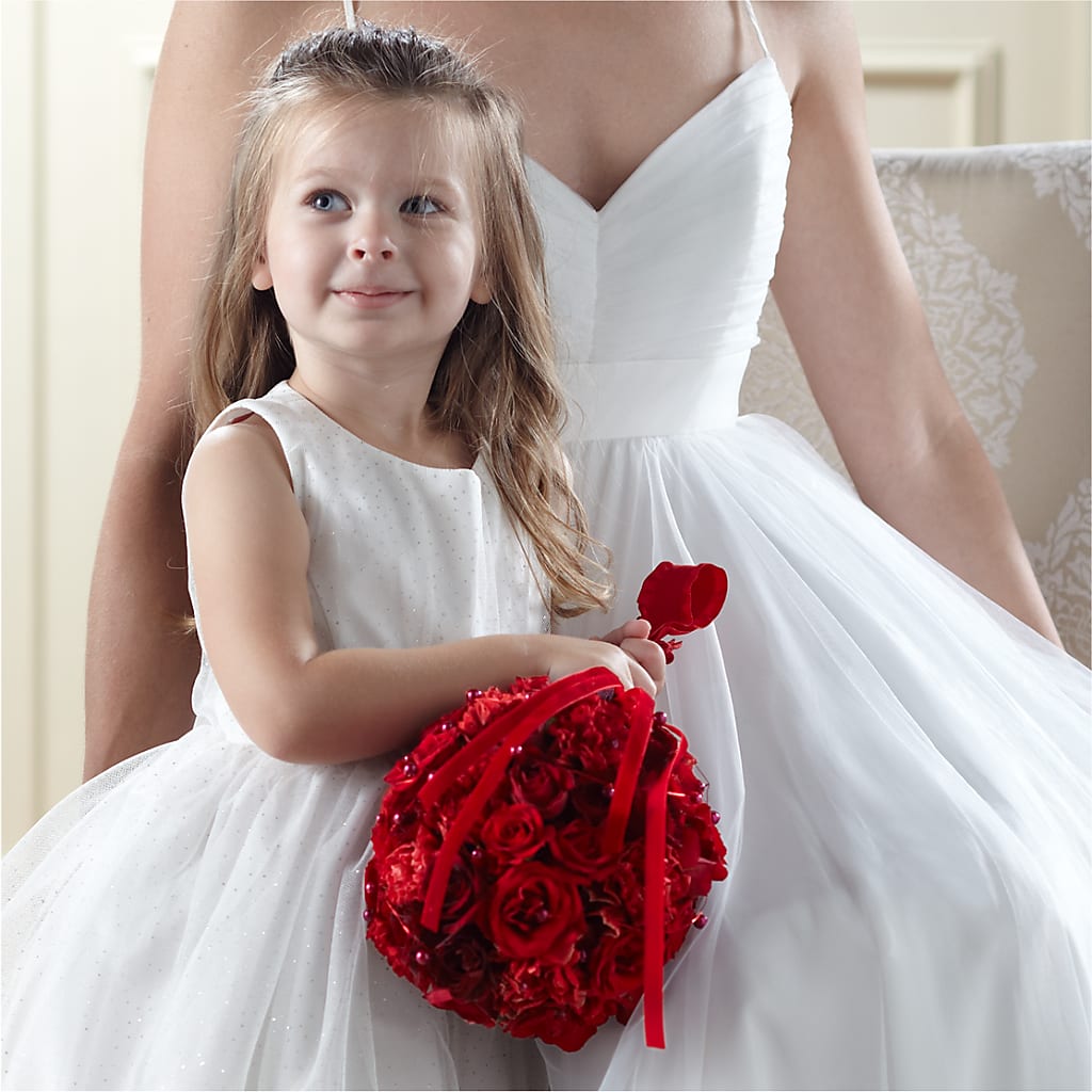 Pure at Heart Flower Girl Arrangement –  Usa Flowershop Llc, Pompano Beach FL