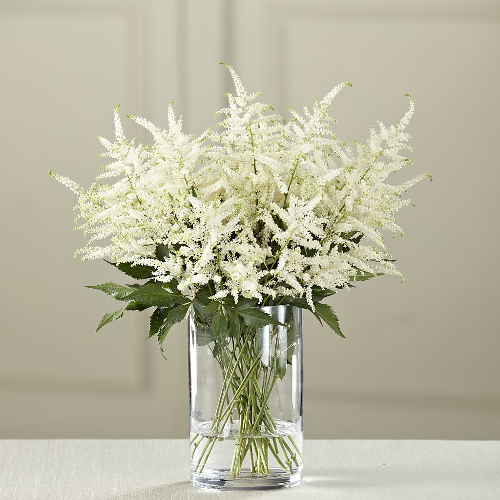 White Astilbe Bouquet –  Usa Flowershop Llc, Pompano Beach FL